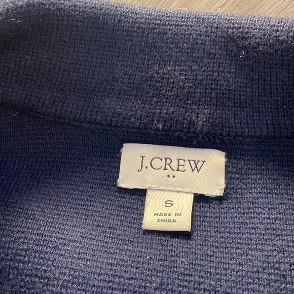 J Crew Sweater Blazer (Navy) - Picture 2 of 2